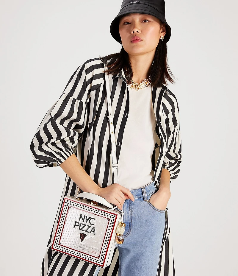 kate spade new york Sliced 3D Pizza Box Crossbody Bag