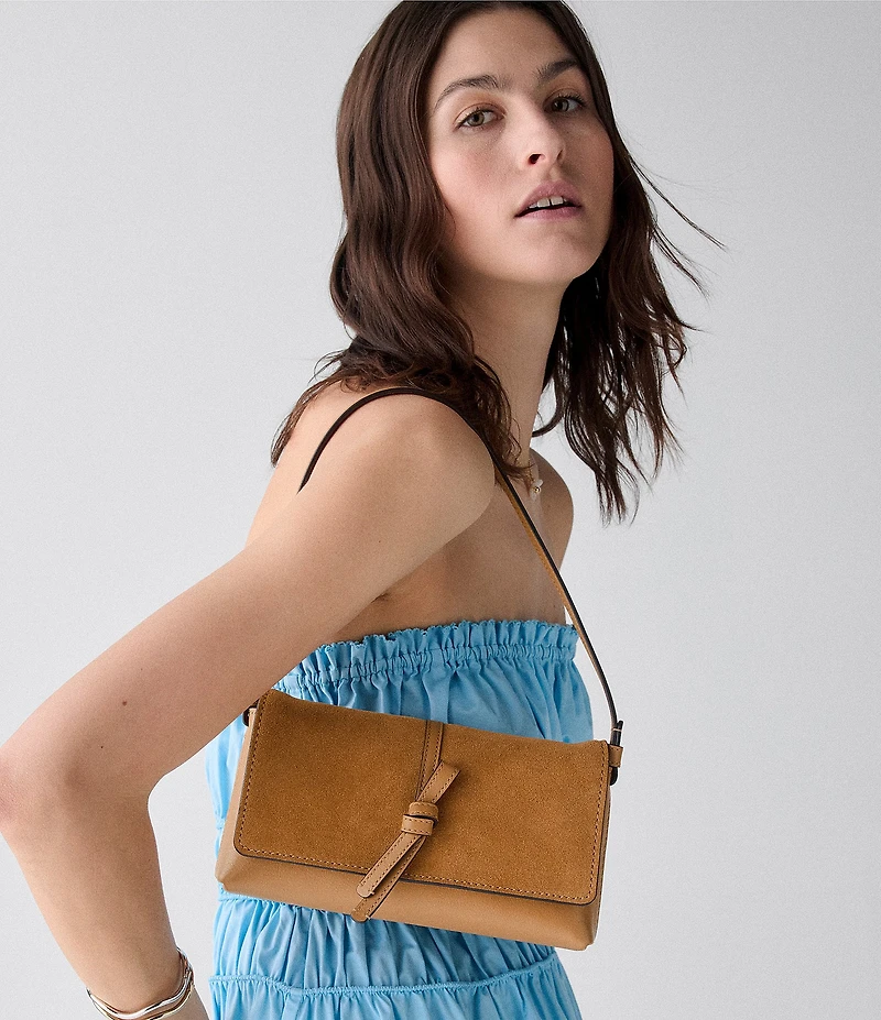 kate spade new york Small Loop Suede Shoulder Bag