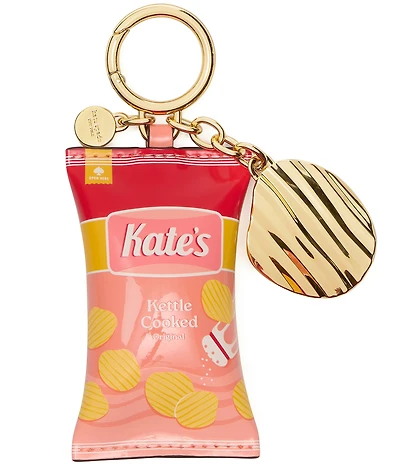 kate spade new york Snack Time Embossed Patent Key Fob