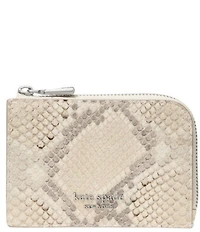 kate spade new york Snake Embossed Leather Mini Card Case