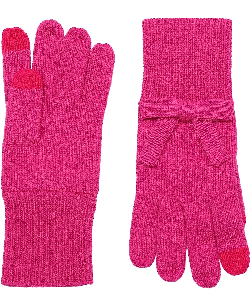 kate spade new york Solid Bow Gloves
