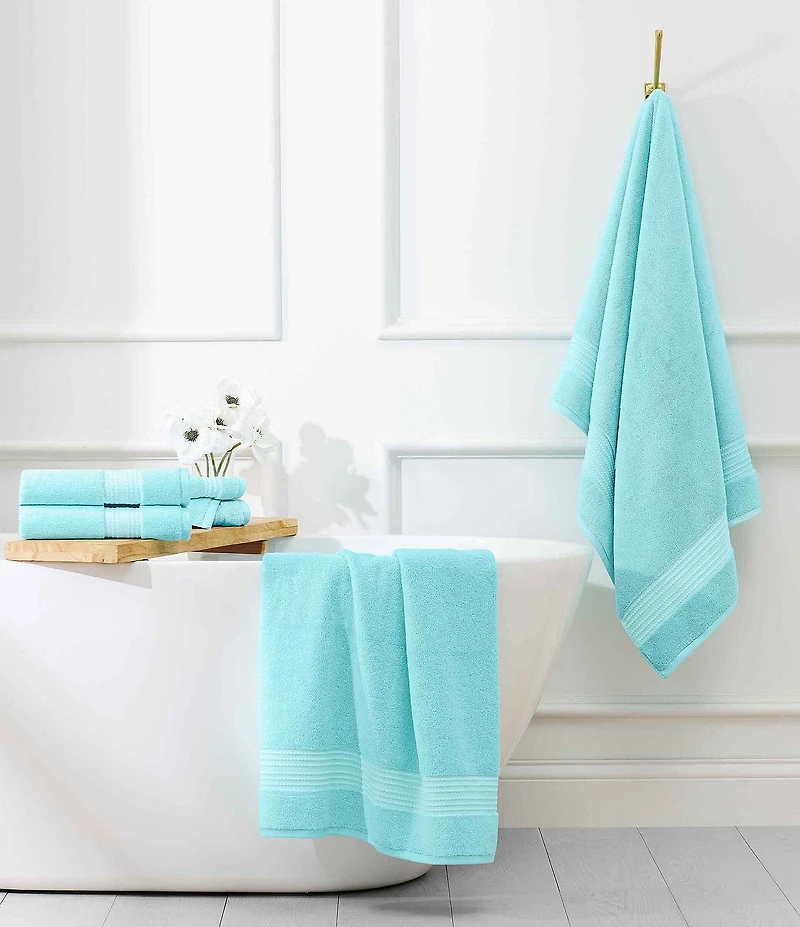 kate spade new york Solid Dot Dobby Zero Twist Cotton Bath Towels