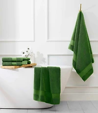 kate spade new york Solid Dot Dobby Zero Twist Cotton Bath Towels