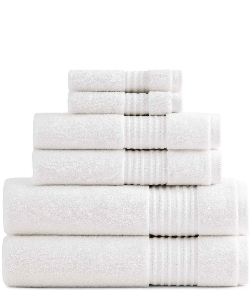 kate spade new york Solid Dot Dobby Zero Twist Cotton Bath Towels