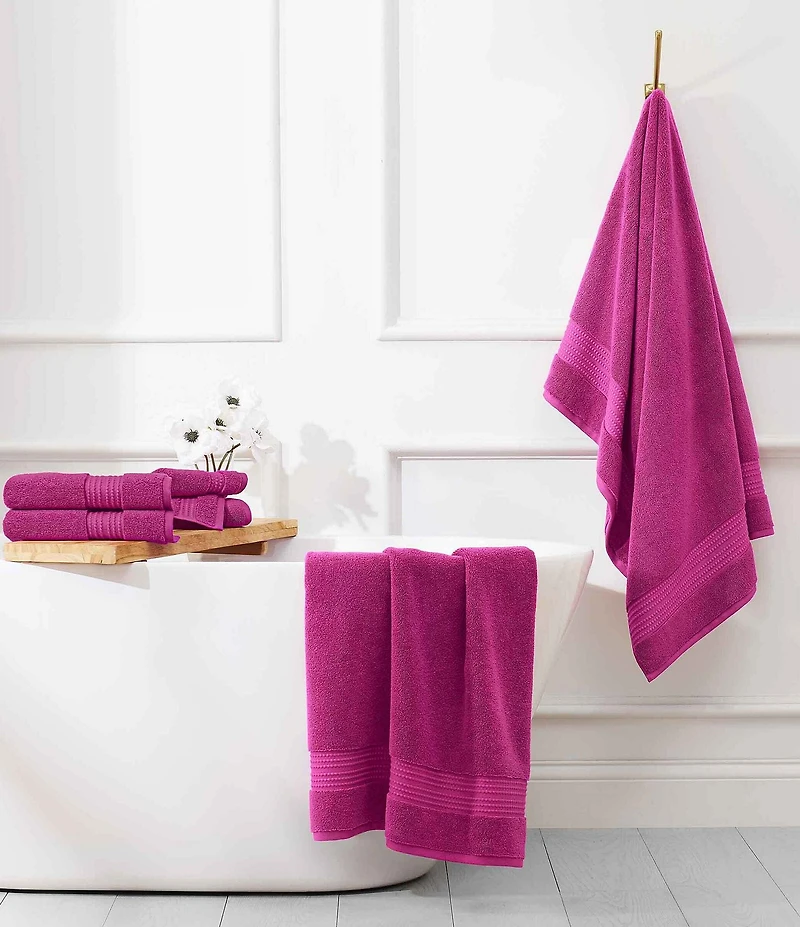 kate spade new york Solid Dot Dobby Zero Twist Cotton Bath Towels