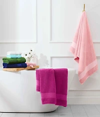 kate spade new york Solid Dot Dobby Zero Twist Cotton Bath Towels