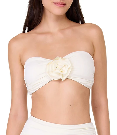 kate spade new york Solid Sweetheart Bandeau Bra Swim Top