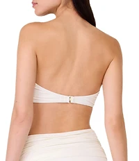 kate spade new york Solid Sweetheart Bandeau Bra Swim Top