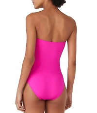 kate spade new york Solid Sweetheart Rosette One Piece Swimsuit