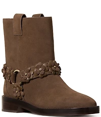 kate spade new york Spade Flower Garden Suede Moto Booties