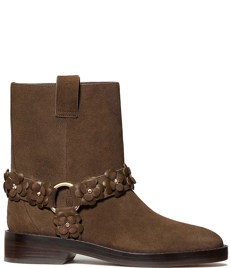 kate spade new york Spade Flower Garden Suede Moto Booties