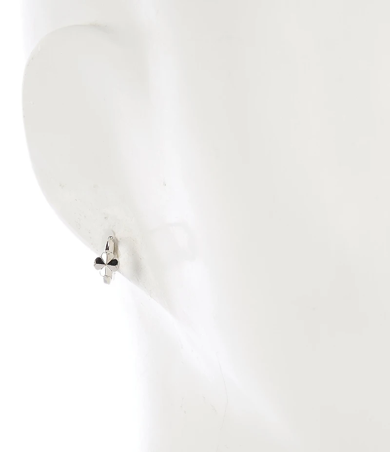 kate spade new york Spade Flower Huggie Hoop Earrings