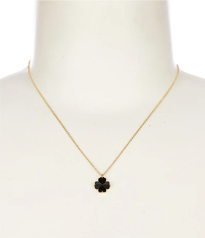 kate spade new york Spade Flower Mini Short Pendant Necklace