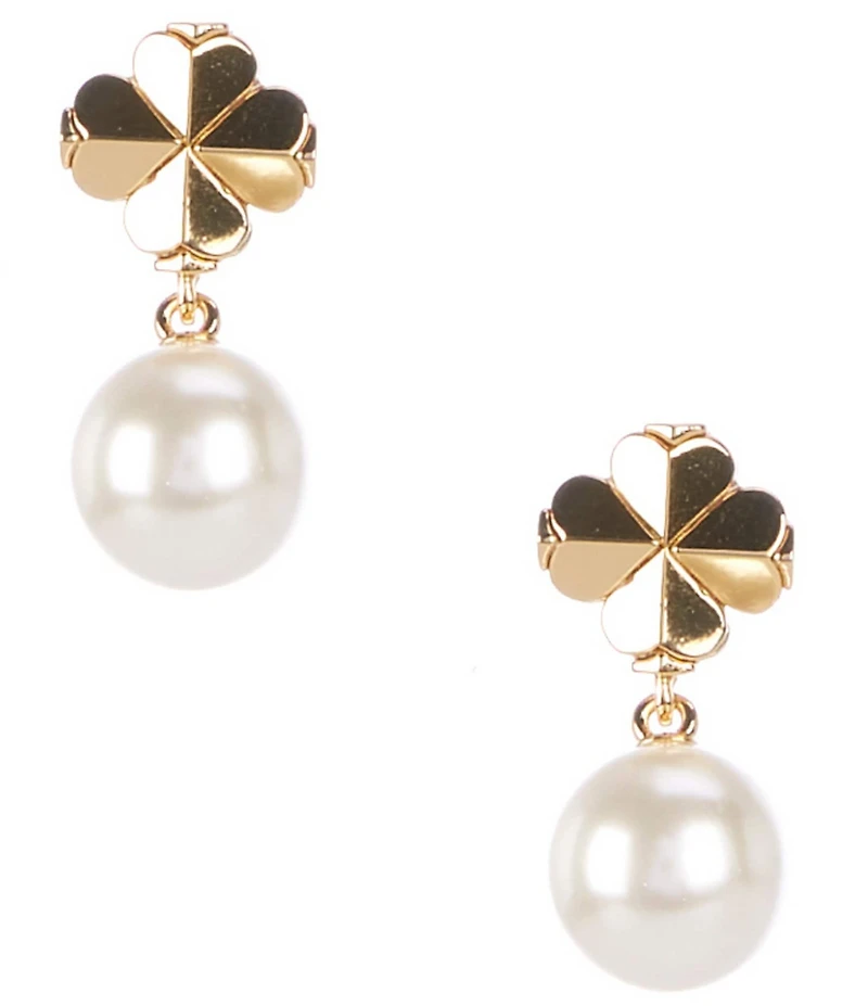 kate spade new york Spade Flower Pearl Drop Earrings