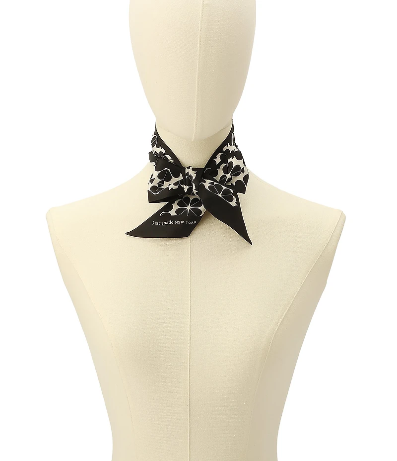 kate spade new york Spade Flower Skinny Scarf