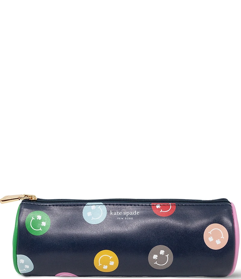 kate spade new york Spade Smiley Round Pencil Case