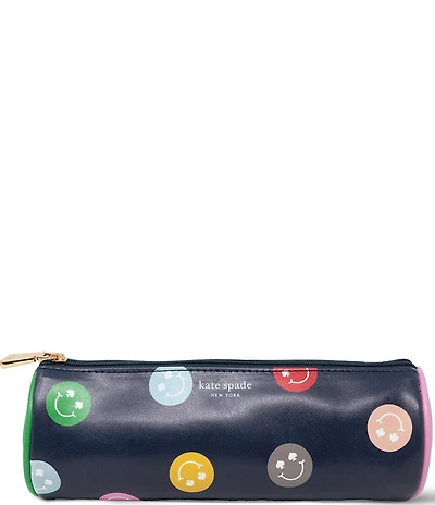 kate spade new york Spade Smiley Round Pencil Case