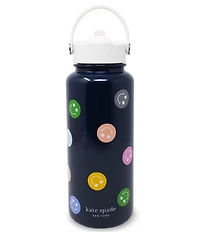kate spade new york Spade Smiley Stainless Steel Water Bottle with Sling
