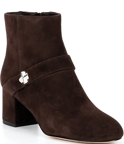 kate spade new york Spade Suede Flower Booties