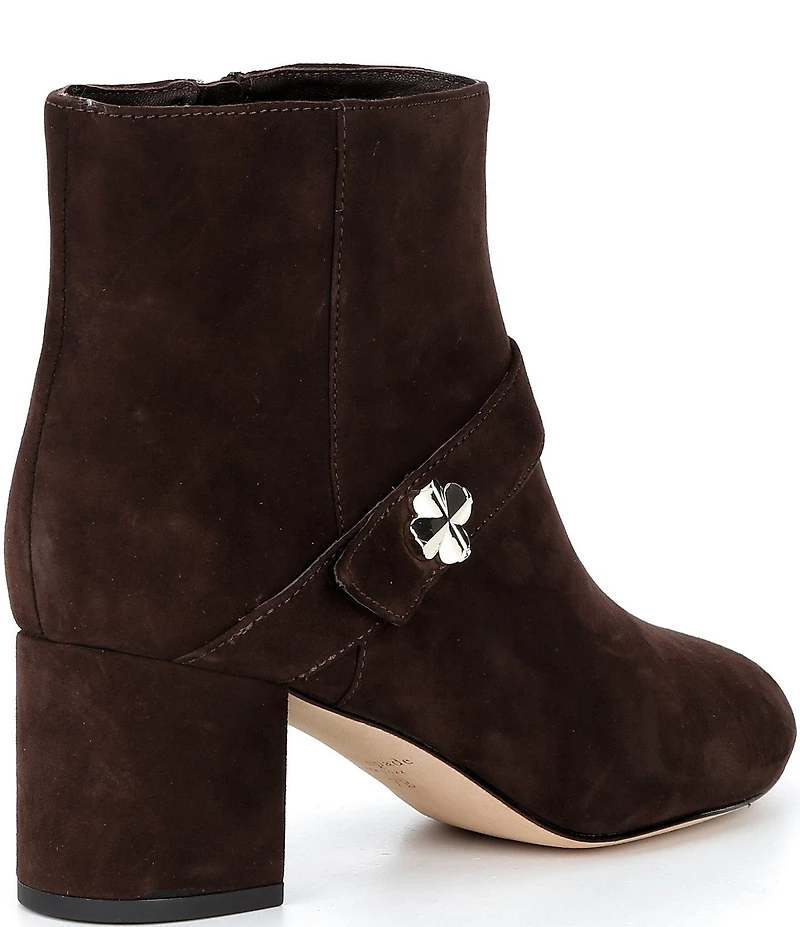 kate spade new york Spade Suede Flower Booties