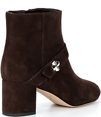 kate spade new york Spade Suede Flower Booties