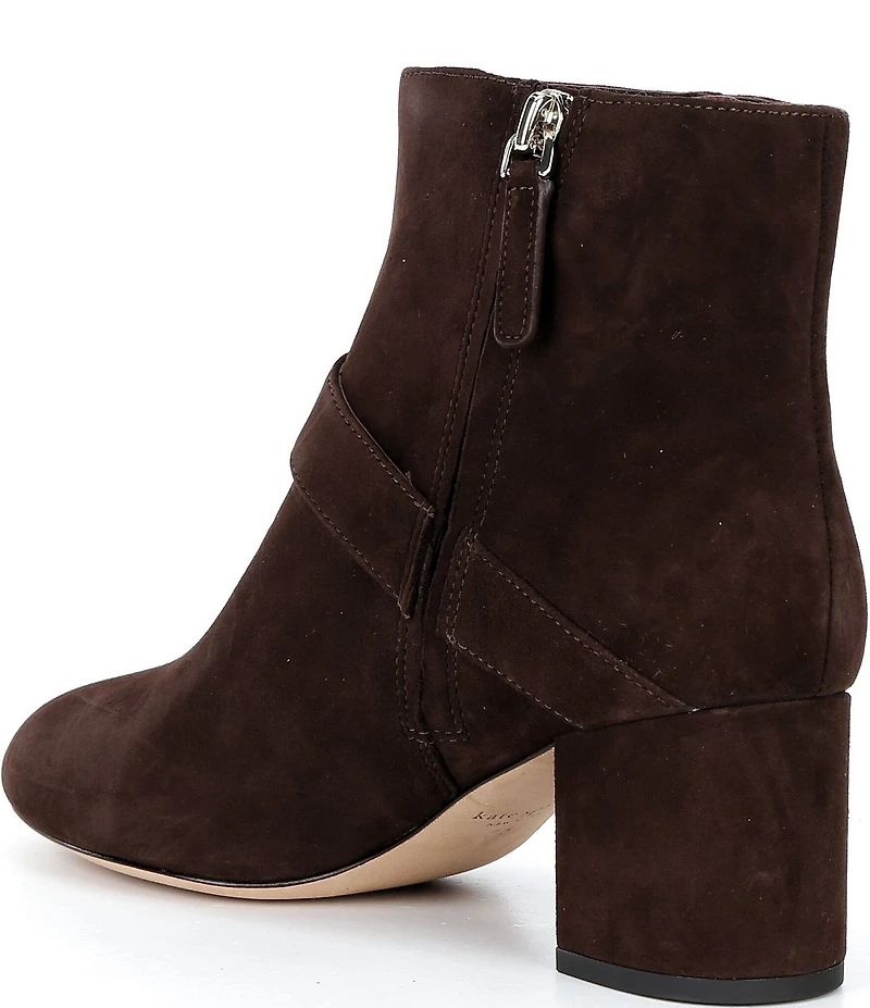 kate spade new york Spade Suede Flower Booties