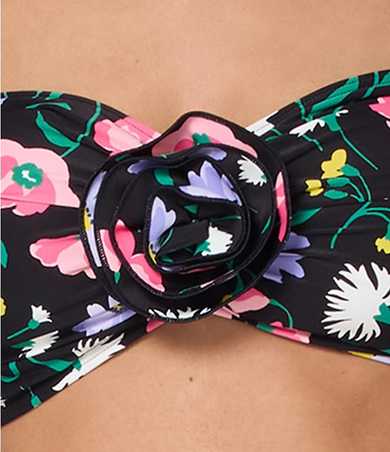 kate spade new york Spring Bouquet High Cut Leg Hipster Swim Bottom