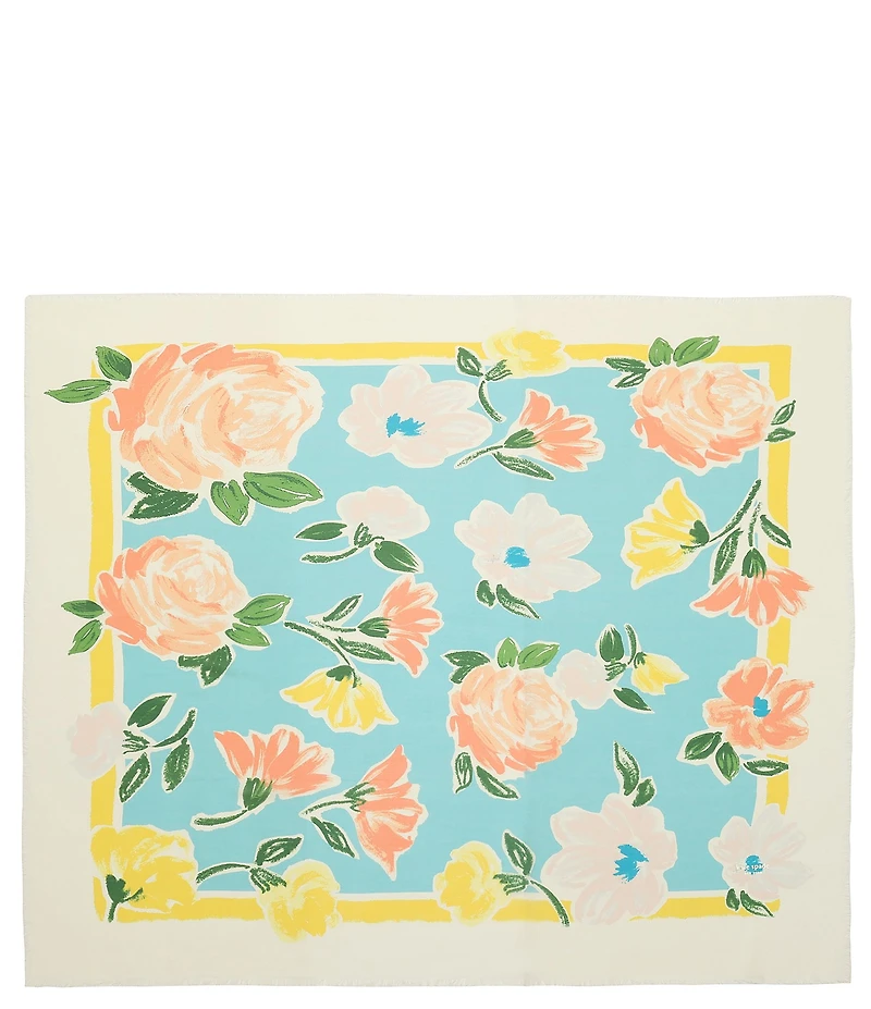 kate spade new york Spring Roses Large Square Scarf