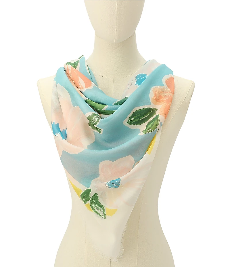 kate spade new york Spring Roses Large Square Scarf