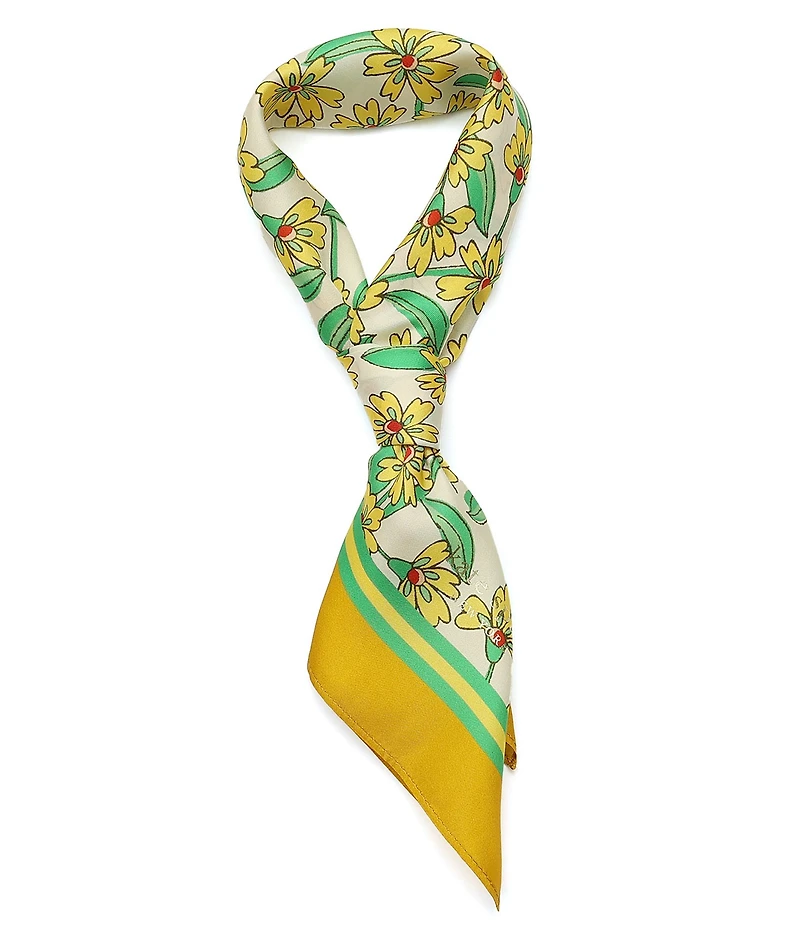 kate spade new york Springtime Ditsy Silk Bandana Scarf