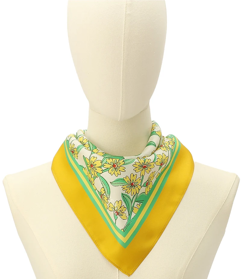 kate spade new york Springtime Ditsy Silk Bandana Scarf