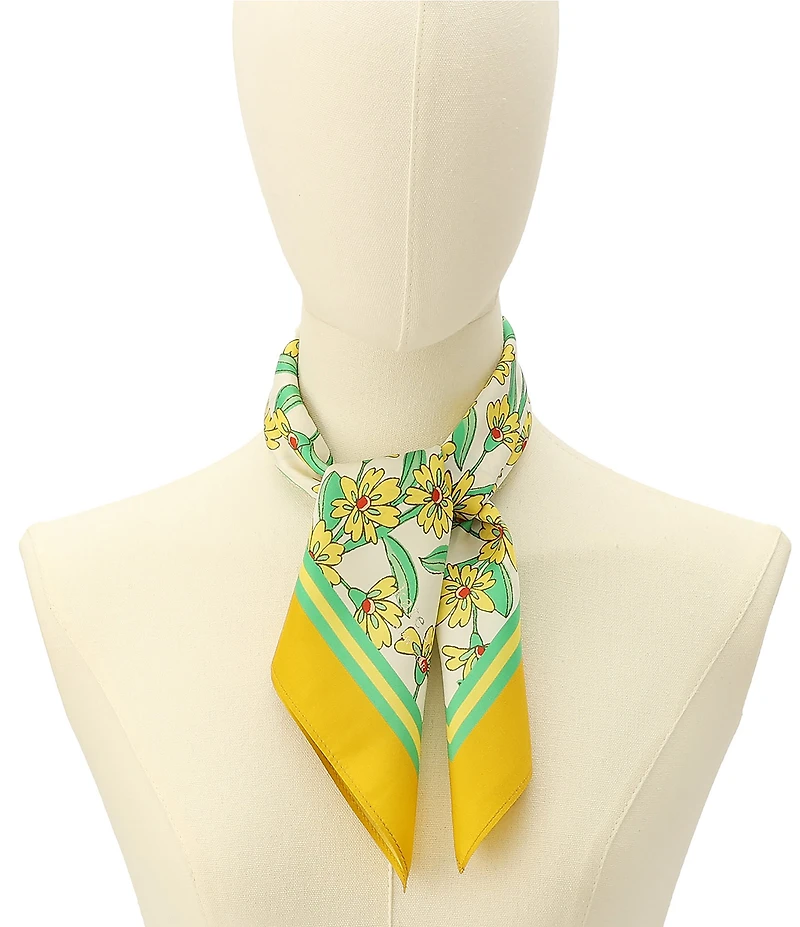 kate spade new york Springtime Ditsy Silk Bandana Scarf