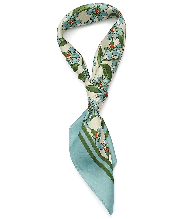 kate spade new york Springtime Ditsy Silk Bandana Scarf