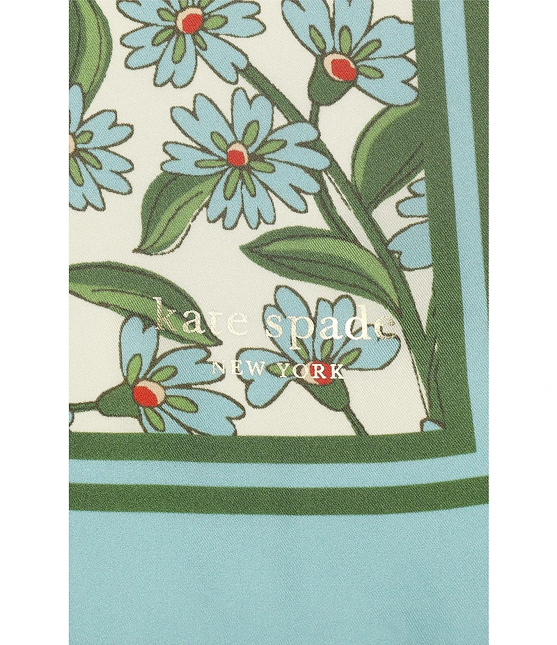 kate spade new york Springtime Ditsy Silk Bandana Scarf