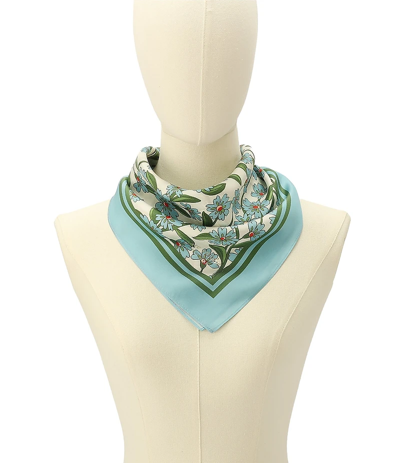 kate spade new york Springtime Ditsy Silk Bandana Scarf