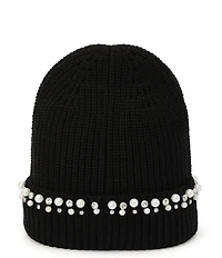 kate spade new york Stacked Embellished Cuff Knit Beanie