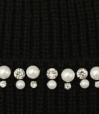 kate spade new york Stacked Embellished Cuff Knit Beanie