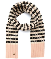 kate spade new york Striped Rib Knit Oblong Scarf