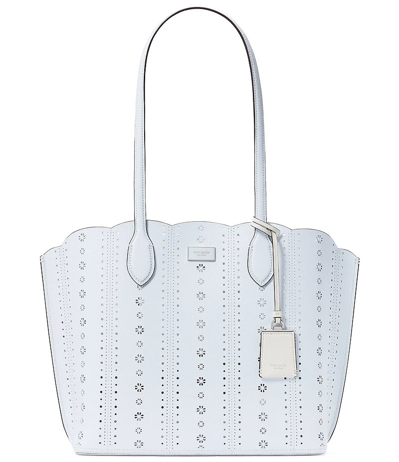 kate spade new york Suite Pointelle Scalloped Laser Cut Leather Tote Bag