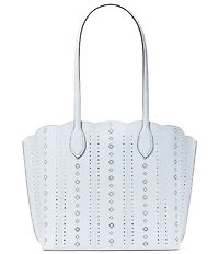 kate spade new york Suite Pointelle Scalloped Laser Cut Leather Tote Bag