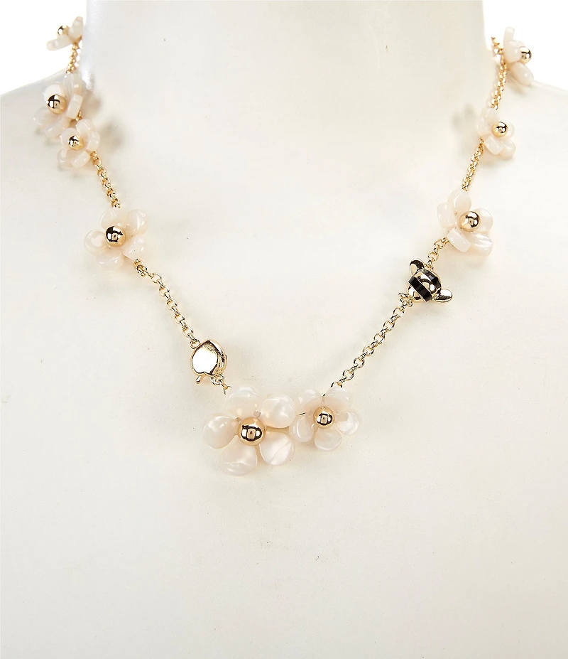 kate spade new york Summer Daze Flower Scatter Collar Necklace