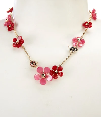 kate spade new york Summer Daze Flower Scatter Collar Necklace