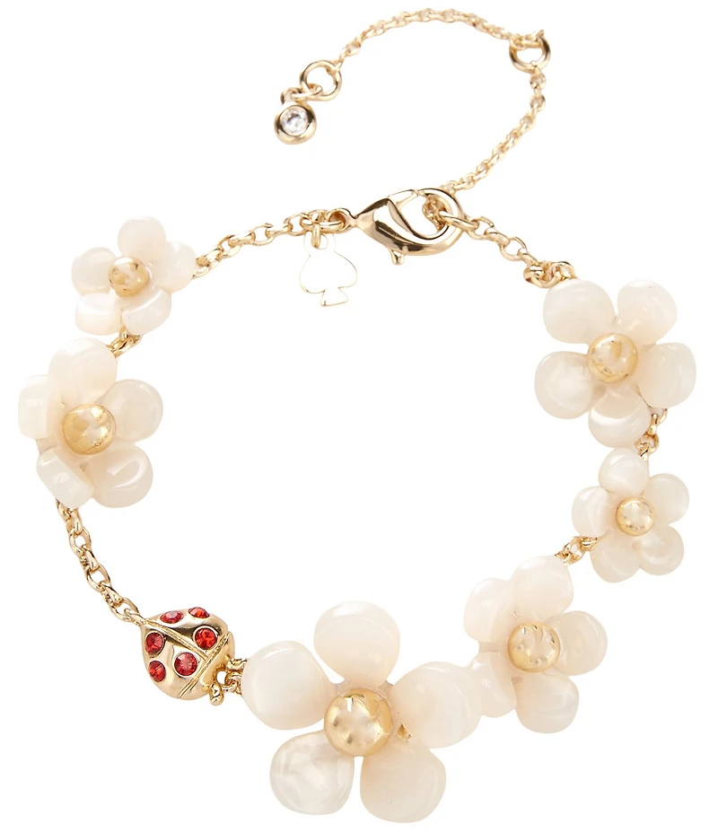 kate spade new york Summer Daze Resin Flower Scatter Line Bracelet
