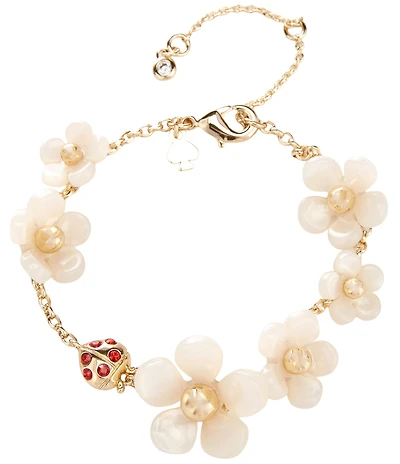 kate spade new york Summer Daze Resin Flower Scatter Line Bracelet