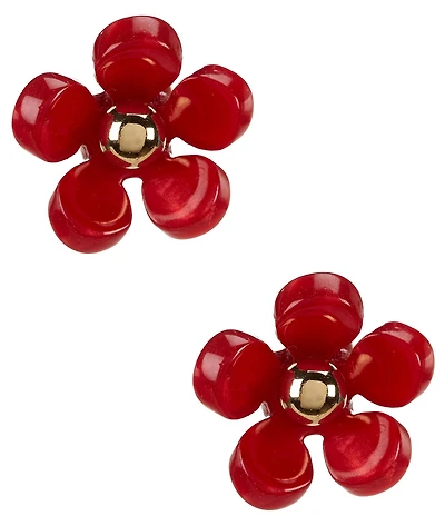 kate spade new york Summer Daze Resin Flower Stud Earrings