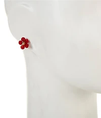 kate spade new york Summer Daze Resin Flower Stud Earrings