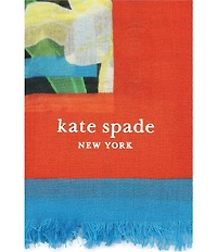 kate spade new york Summer Lilies Oblong Scarf
