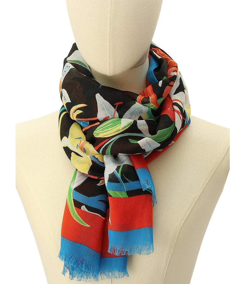 kate spade new york Summer Lilies Oblong Scarf