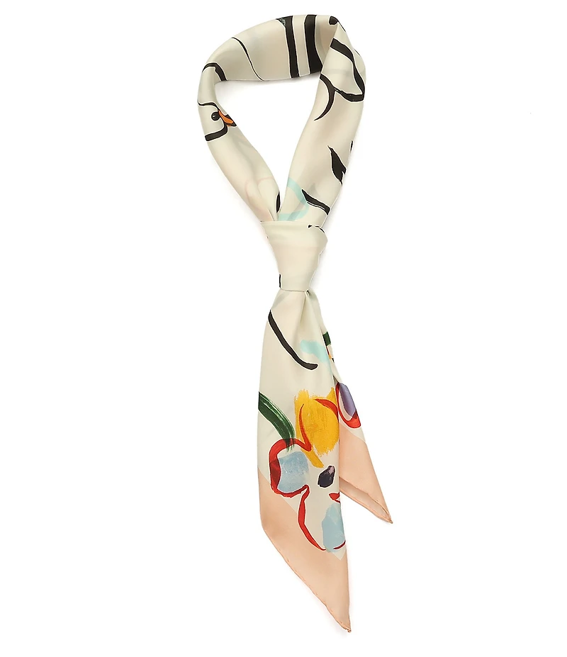 kate spade new york Swans Silk Square Scarf