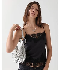 kate spade new york Bangle Bead Embellished Fringe Convertible Bag